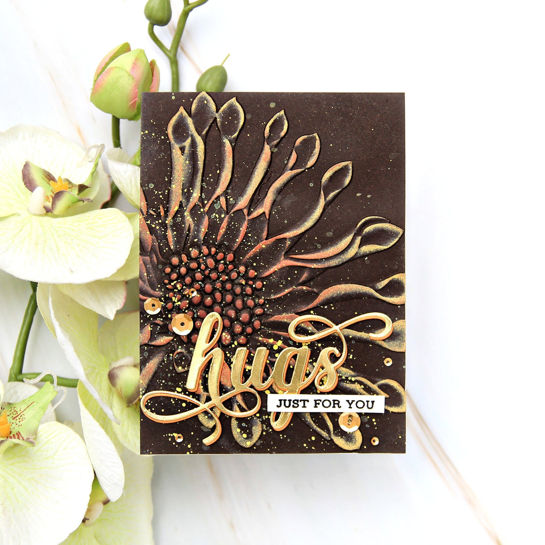 Embossing Folder Spoon Daisy 3D Embossing Folder