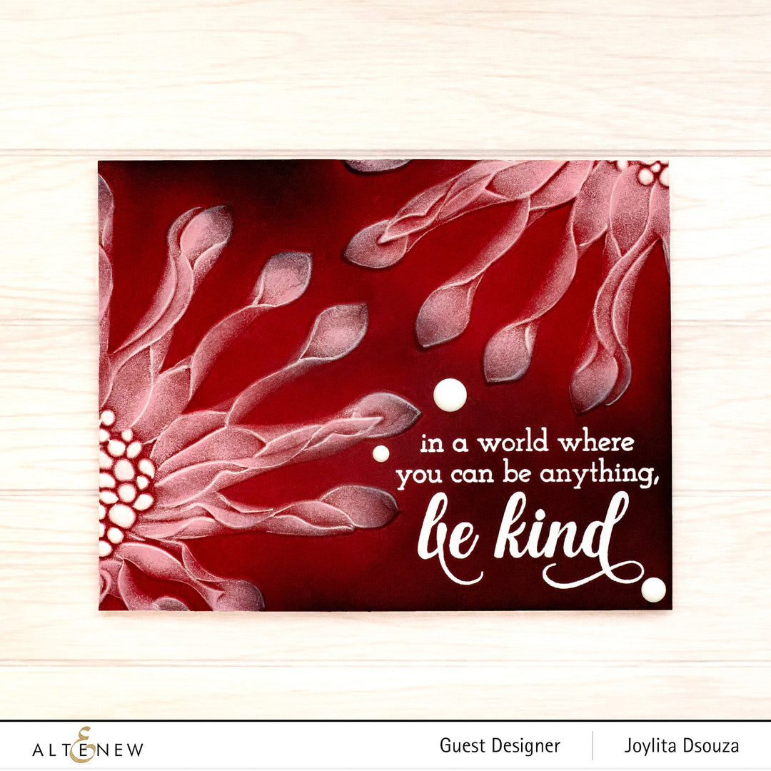 Embossing Folder Spoon Daisy 3D Embossing Folder