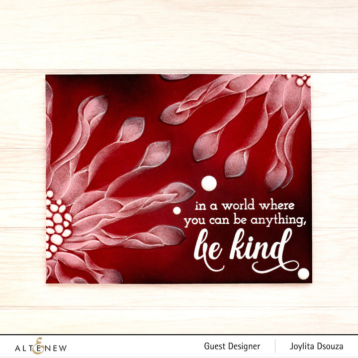 Embossing Folder Spoon Daisy 3D Embossing Folder