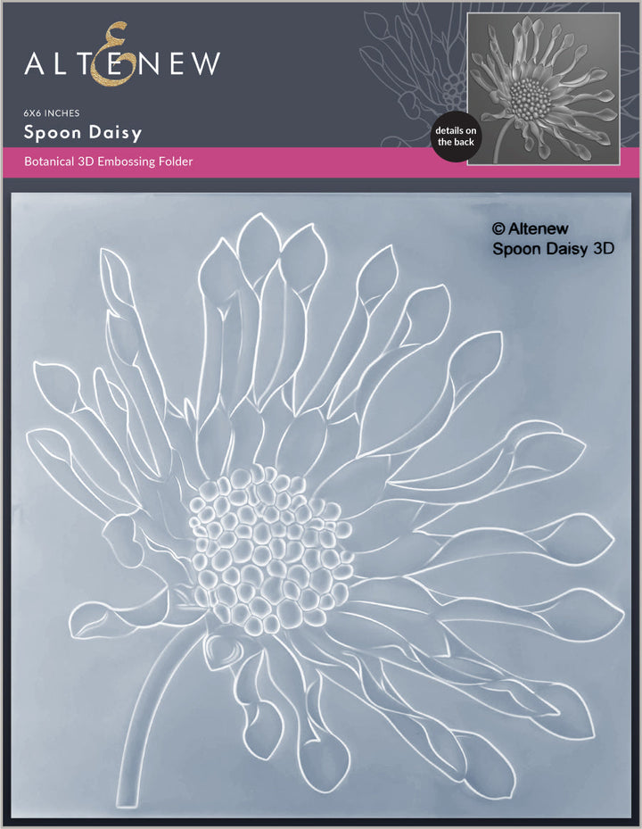 Embossing Folder Spoon Daisy 3D Embossing Folder