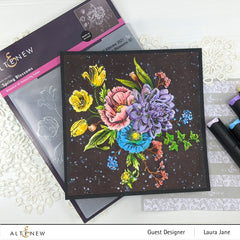 Embossing Folder Spring Blossoms 3D Embossing Folder