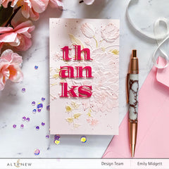 Embossing Folder Spring Blossoms 3D Embossing Folder