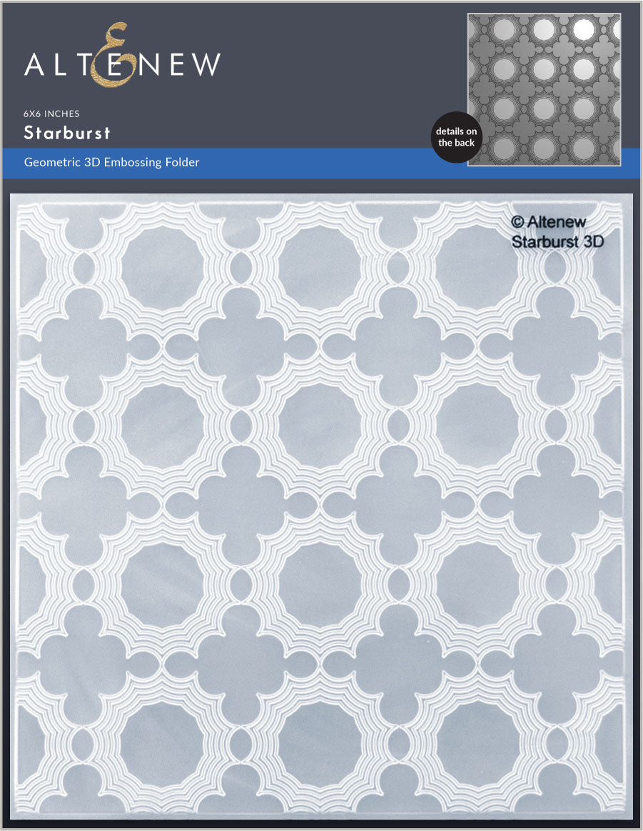 Embossing Folder Starburst 3D Embossing Folder