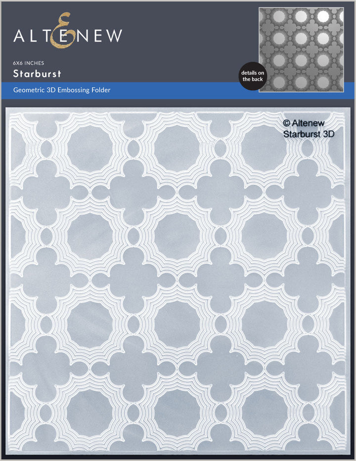 Embossing Folder Starburst 3D Embossing Folder