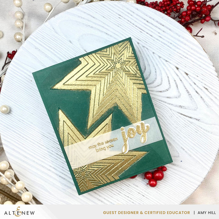Embossing Folder Stellar Cascade 3D Embossing Folder