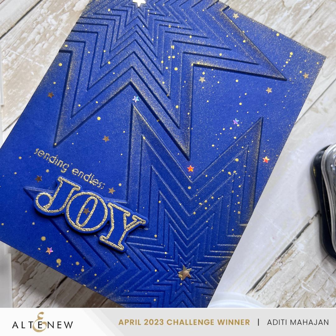 Embossing Folder Stellar Cascade 3D Embossing Folder
