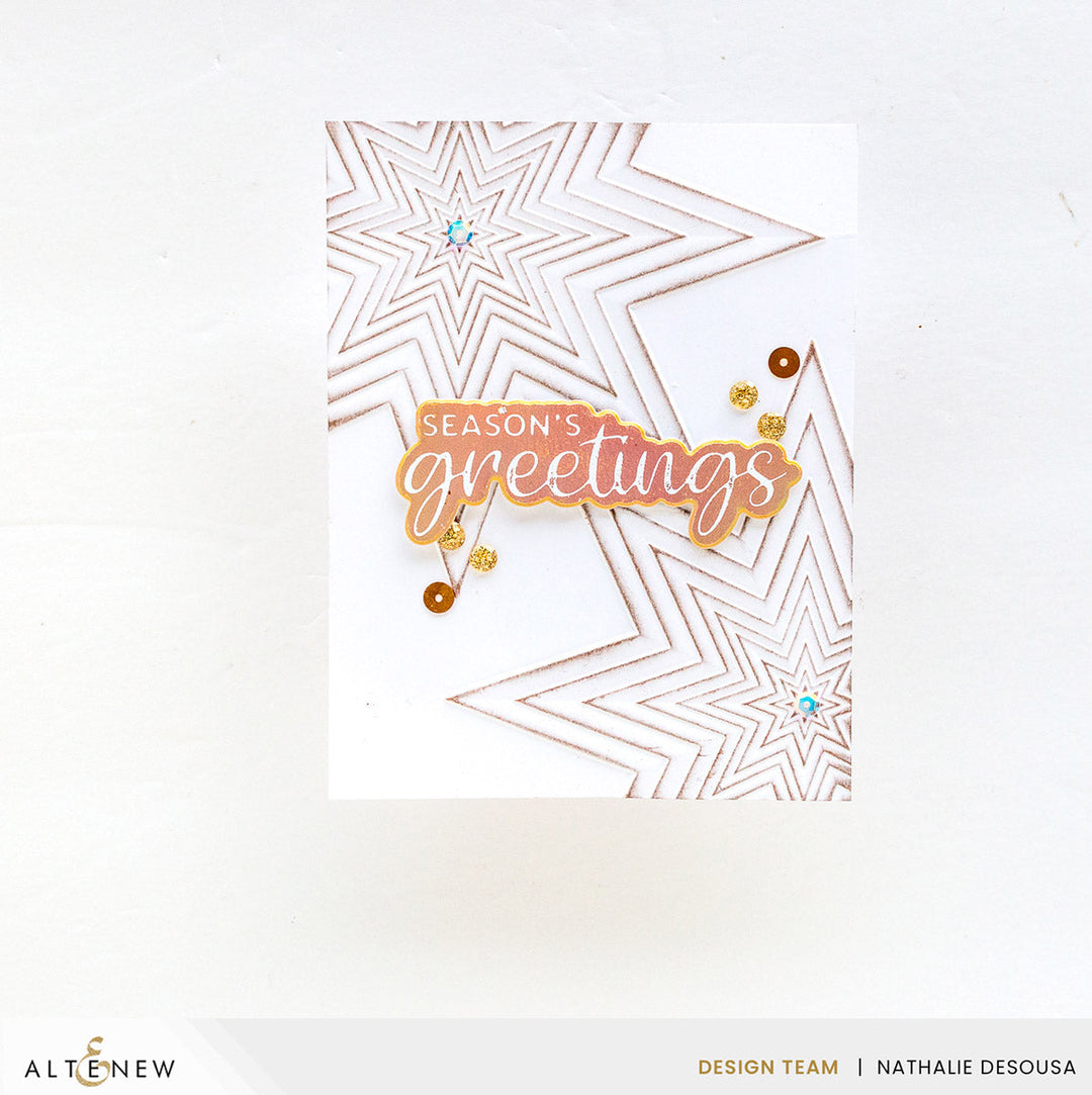 Embossing Folder Stellar Cascade 3D Embossing Folder