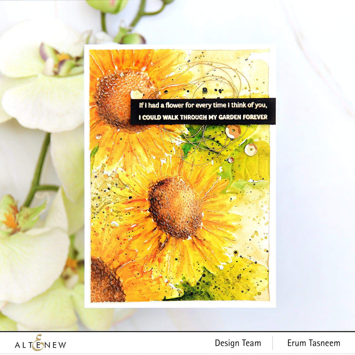 Embossing Folder Sunflower Bundle 3D Embossing Folder