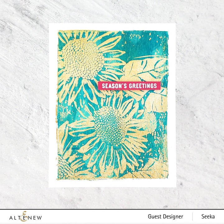 Embossing Folder Sunflower Bundle 3D Embossing Folder