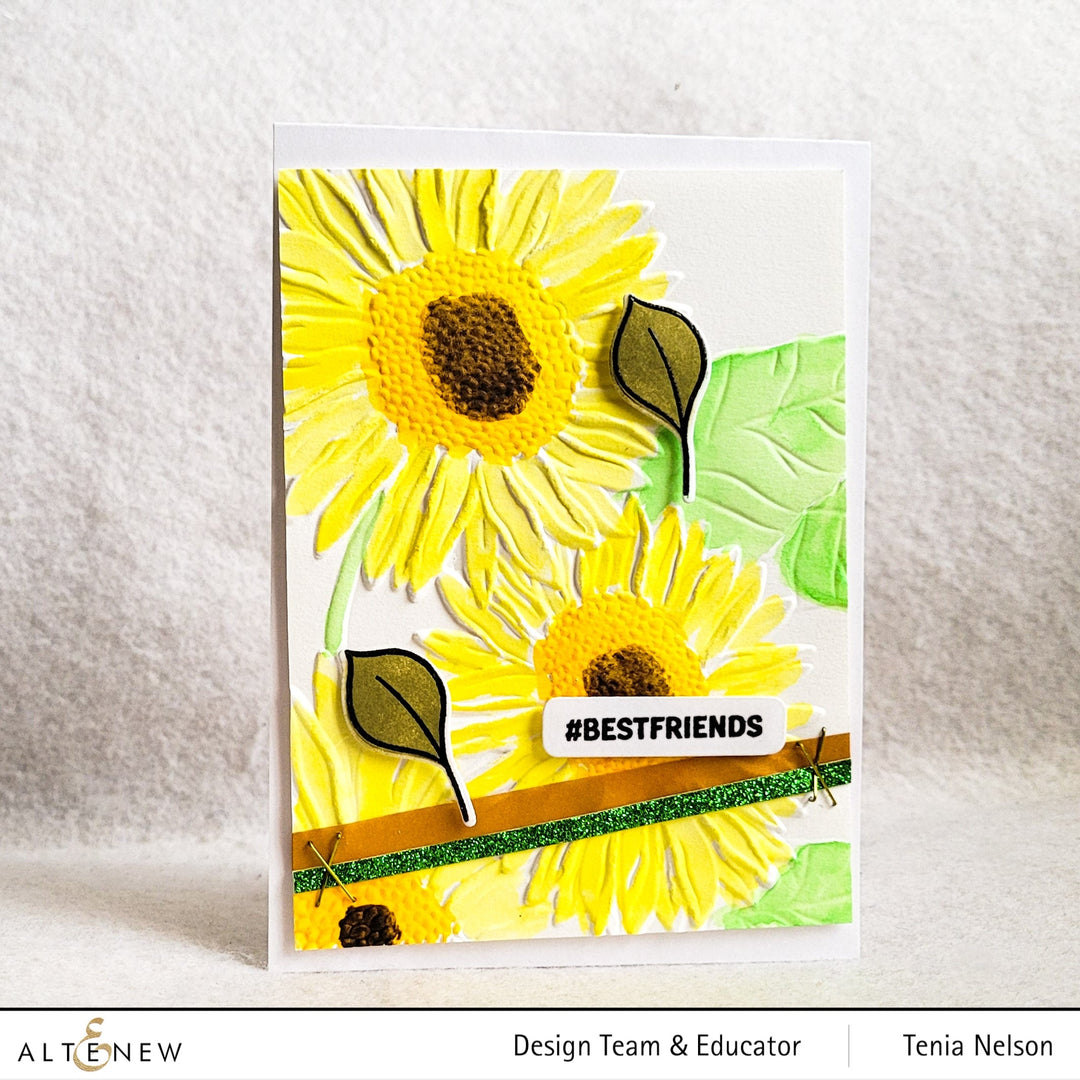 Embossing Folder Sunflower Bundle 3D Embossing Folder