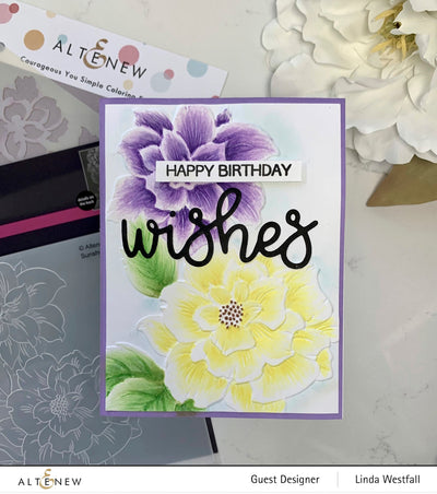 Embossing Folder Sunshine Blossoms 3D Embossing Folder