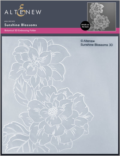 Embossing Folder Sunshine Blossoms 3D Embossing Folder