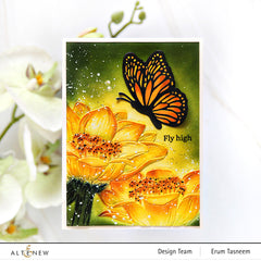 Embossing Folder Sweet Peruvian Zinnias 3D Embossing Folder
