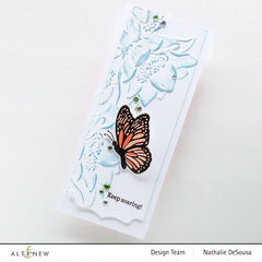 Embossing Folder Sweet Peruvian Zinnias 3D Embossing Folder