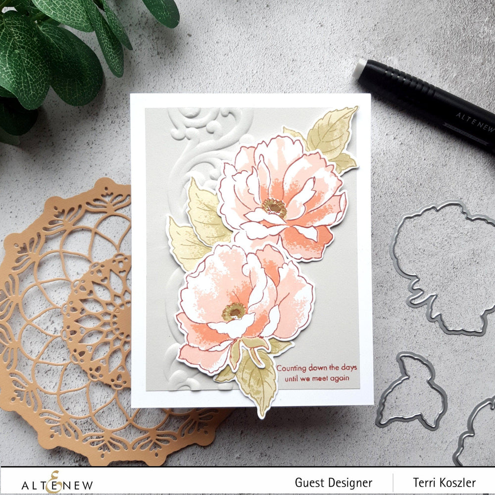 Embossing Folder Swirl Motif 3D Embossing Folder