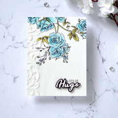Embossing Folder Swirl Motif 3D Embossing Folder