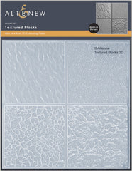 Embossing Folder Textured Blocks 3D Embossing Folder