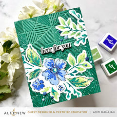 Embossing Folder Textured Hexagons 3D Embossing Folder