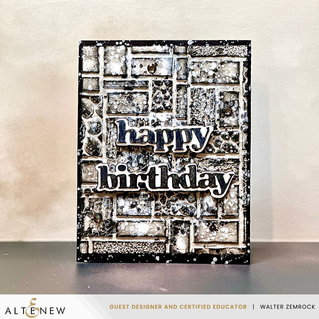 Embossing Folder Textured Tiles 3D Embossing Folder