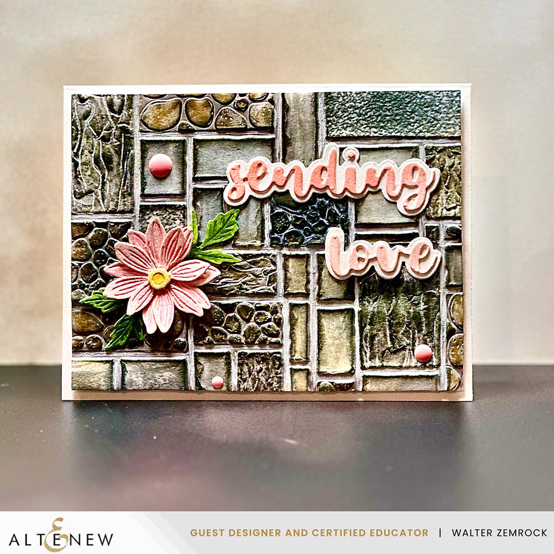 Embossing Folder Textured Tiles 3D Embossing Folder
