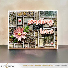 Embossing Folder Textured Tiles 3D Embossing Folder
