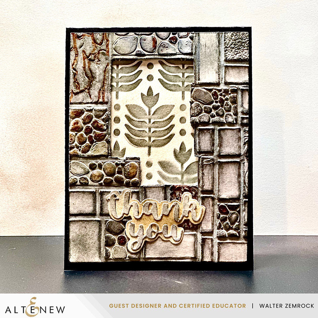 Embossing Folder Textured Tiles 3D Embossing Folder