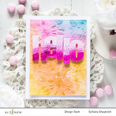 Embossing Folder Tie Dye 3D Embossing Folder