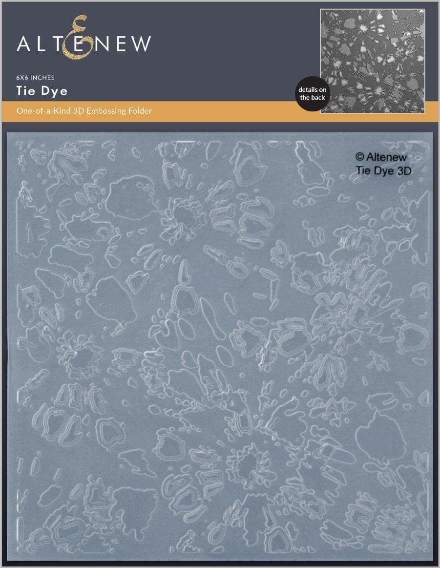 Embossing Folder Tie Dye 3D Embossing Folder