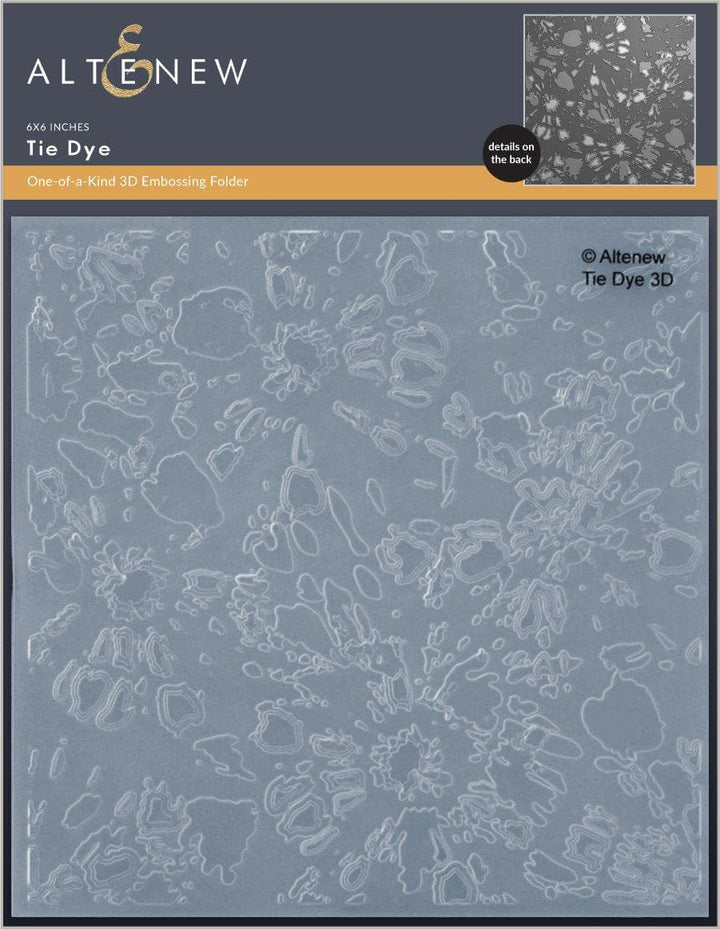 Embossing Folder Tie Dye 3D Embossing Folder
