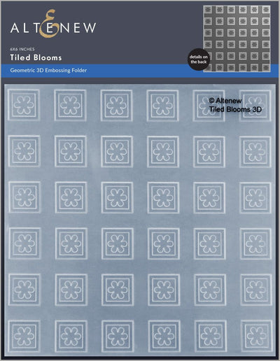 Embossing Folder Tiled Blooms 3D Embossing Folder
