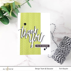 Embossing Folder Tiled Chevron 3D Embossing Folder