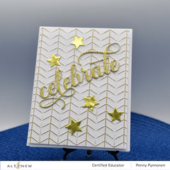 Embossing Folder Tiled Chevron 3D Embossing Folder