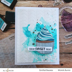 Embossing Folder Tiled Chevron 3D Embossing Folder