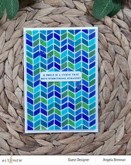 Embossing Folder Tiled Chevron 3D Embossing Folder