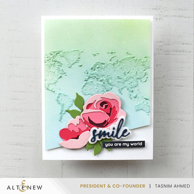 Embossing Folder Traveler's Atlas 3D Embossing Folder