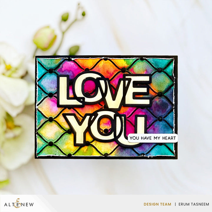 Embossing Folder Tufted Elegance 3D Embossing Folder