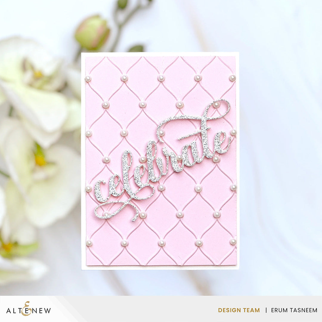 Embossing Folder Tufted Elegance 3D Embossing Folder