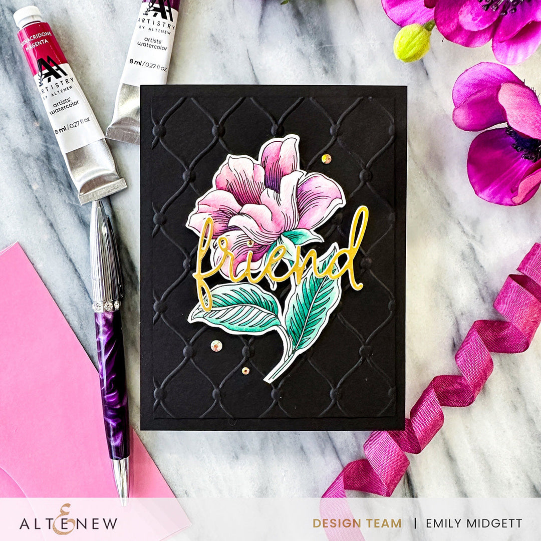 Embossing Folder Tufted Elegance 3D Embossing Folder