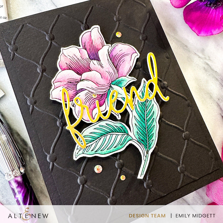 Embossing Folder Tufted Elegance 3D Embossing Folder