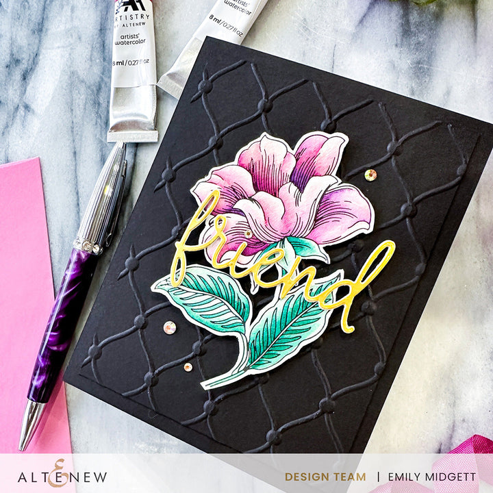 Embossing Folder Tufted Elegance 3D Embossing Folder