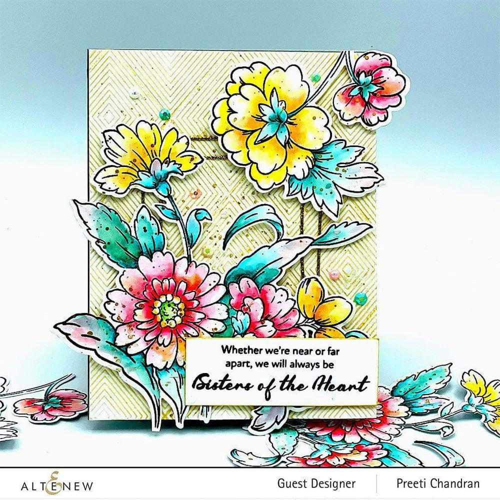Embossing Folder Waffled Diamonds 3D Embossing Folder