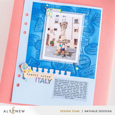 Embossing Folder Wanderlust 3D Embossing Folder