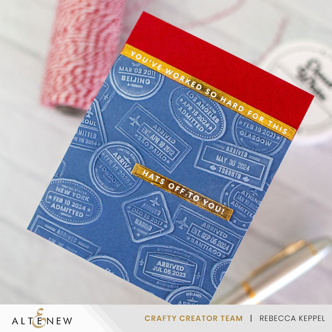 Embossing Folder Wanderlust 3D Embossing Folder