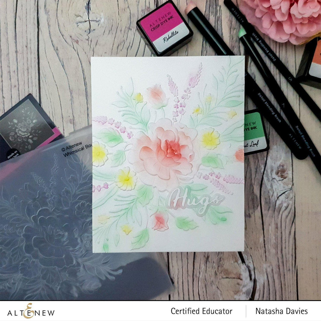 Embossing Folder Whimsical Bouquet 3D Embossing Folder