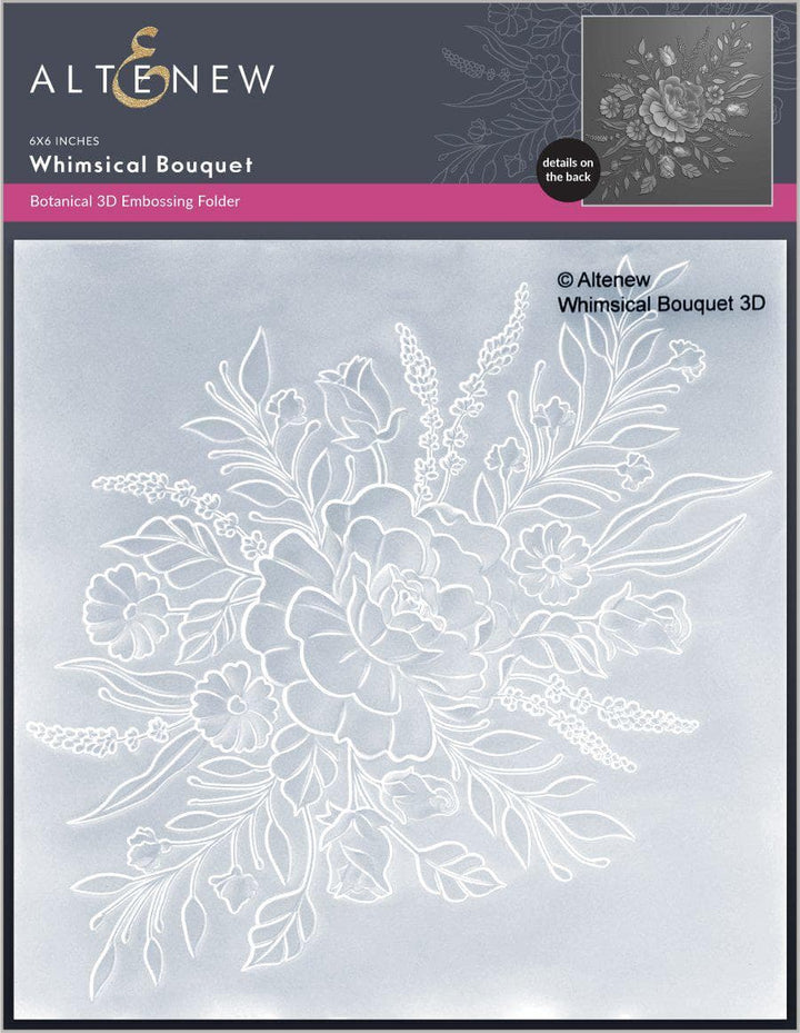 Embossing Folder Whimsical Bouquet 3D Embossing Folder