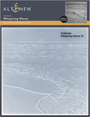 Embossing Folder Whispering Waves 3D Embossing Folder