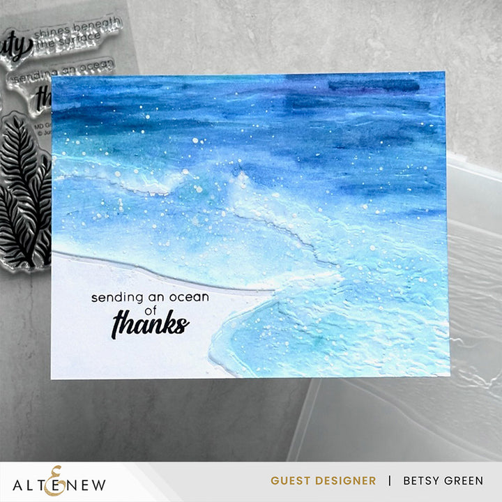 Embossing Folder Whispering Waves 3D Embossing Folder