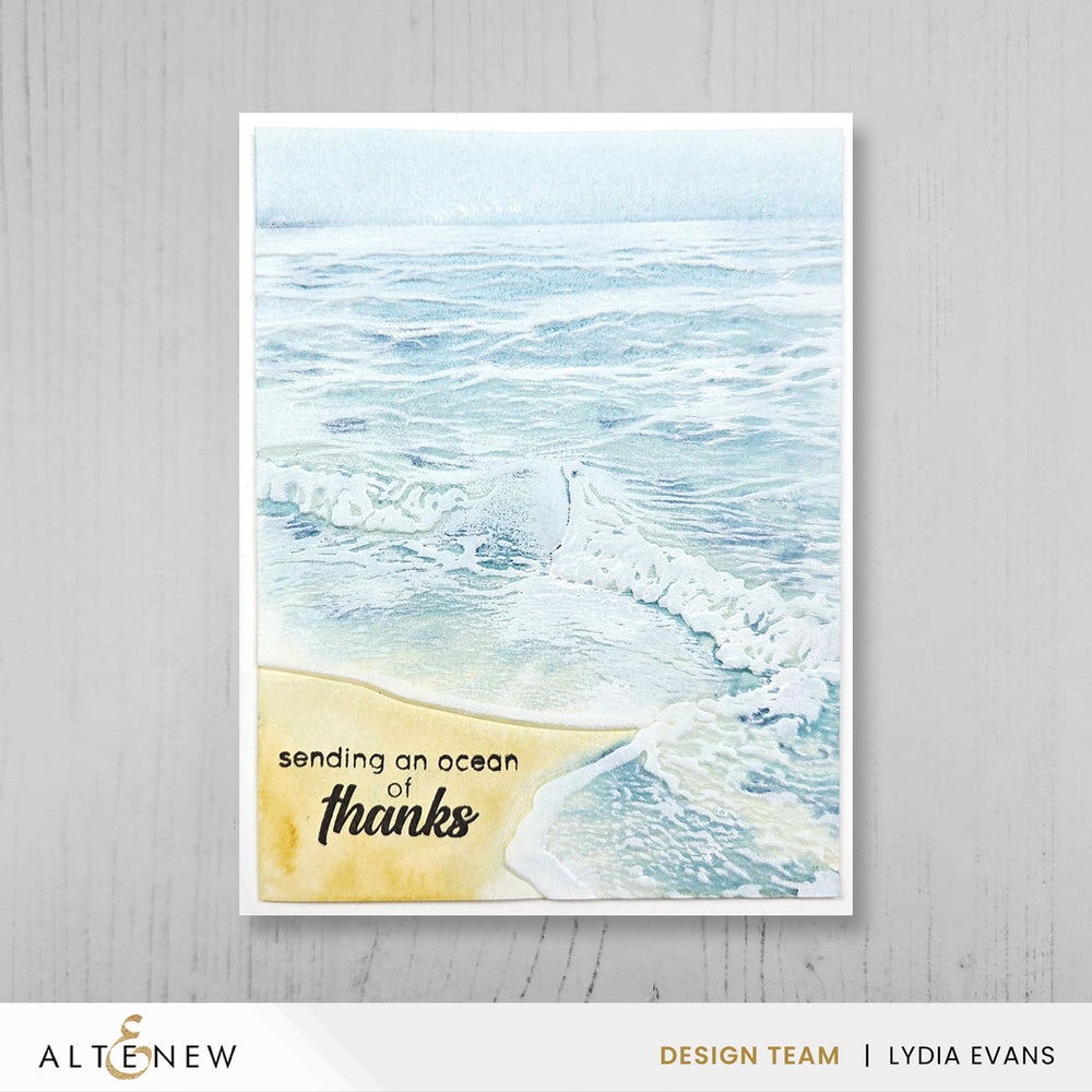 Embossing Folder Whispering Waves 3D Embossing Folder