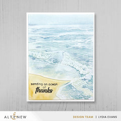 Embossing Folder Whispering Waves 3D Embossing Folder