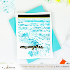 Embossing Folder Whispering Waves 3D Embossing Folder